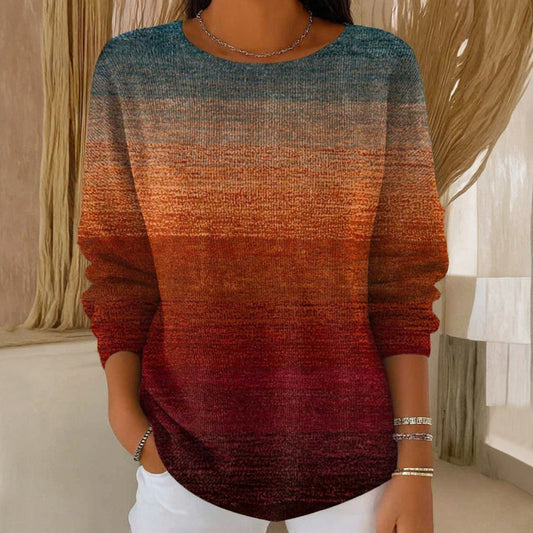 【Manches Longues】T-shirt dégradé vintage
