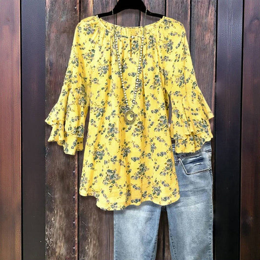 Chemisier à imprimé floral vintage