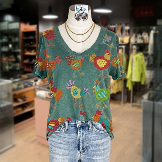 T-shirt vintage à imprimé animal