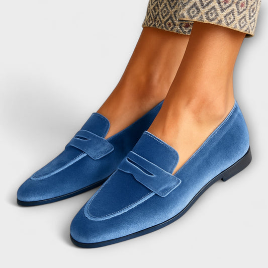Louise | Mocassins en Velours Chic