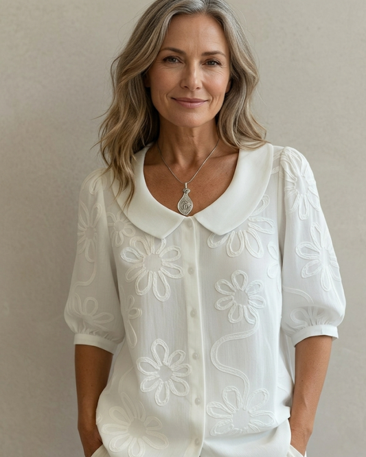 Aurélie™ — Blouse légère florale élégance naturelle