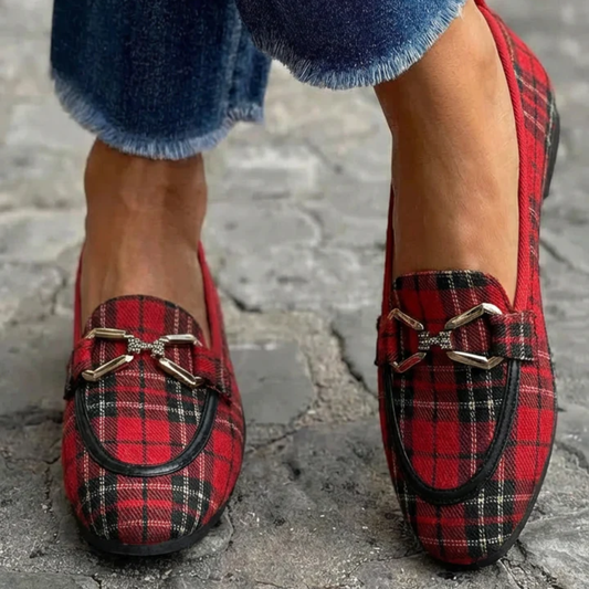 Rowan | Mocassins Chic à Carreaux