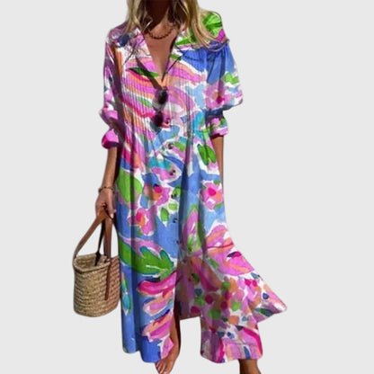 Zariah | Robe longue bohème élégante