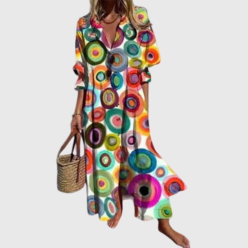 Zariah | Robe longue bohème élégante