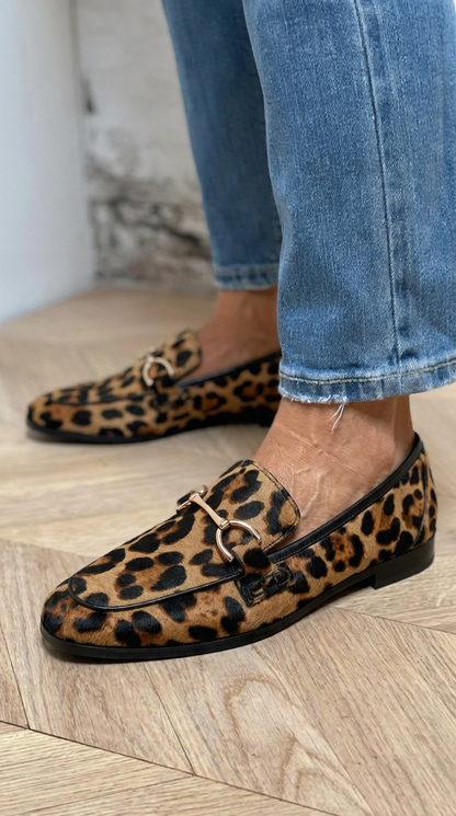 Adrianna | Mocassins Léopard Élégants